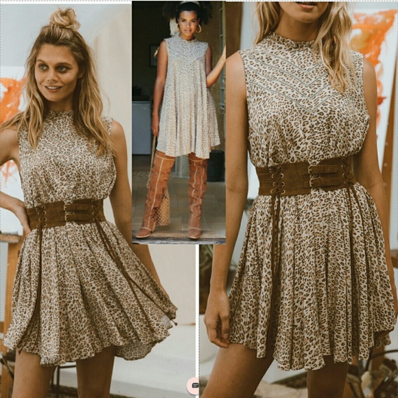 New spell designs frankie tunic dress cheetah L - Picture 6 of 8